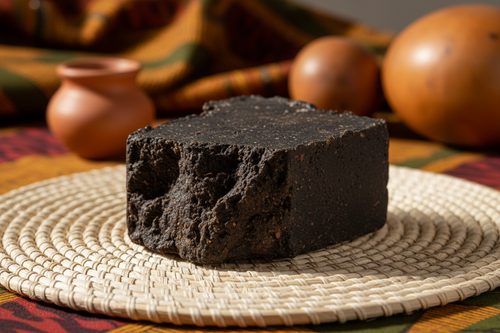 Un savon noir du Ghana.